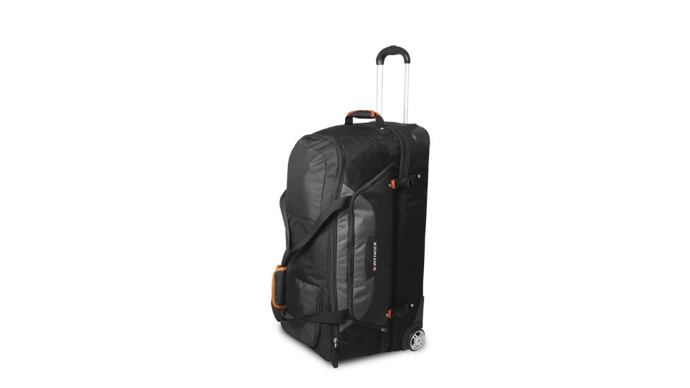Wenger Sierre 30in rolling duffle bag, Grey w/ Lime 12438