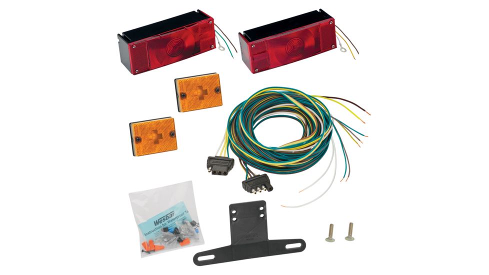 Wesbar Over 80&quot; Low Profile Trailer Light Kit Waterproof 35117