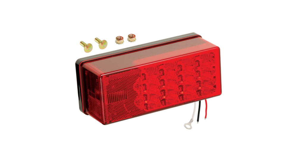 Wesbar x 8" Waterproof LED 8-Function, Left/Roadside Tail Light 3" 34977
