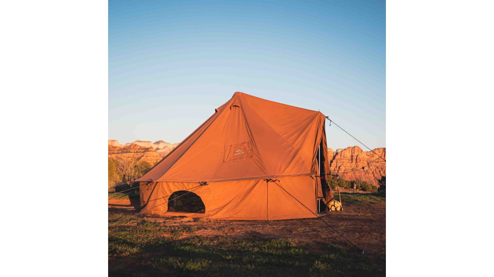 White Duck Regatta Bell Tent, Water Repellent, Desert Red, 20ft, WD-RBT-23