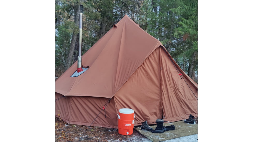 White Duck Regatta Bell Tent, Water Repellent, Desert Red, 20ft, WD-RBT-23