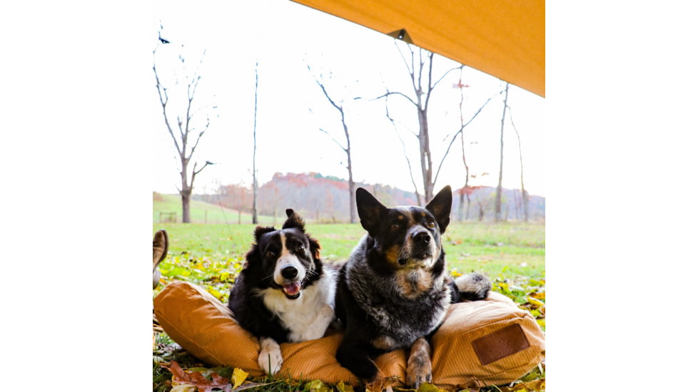 White Duck Sunshade Tarp 330 w/ Poles, 13ft x 13ft/4 x 4 m, SS-4x4-WR