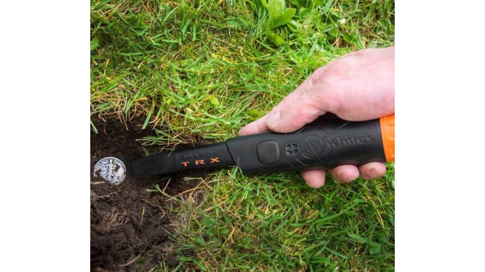 White's Electronics TRX Bullseye Pin-Pointer Metal Detector, Automatic Ground Balance w/ Tracking, Height 10 in 800-0343