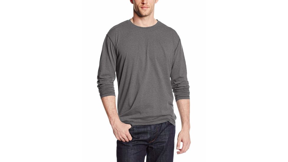 White Sierra Bug Free Jersey Long Sleeve Crew - Mens, Charcoal Heather, Small, T3512M-Charcoal Heather - CHE-SMALL