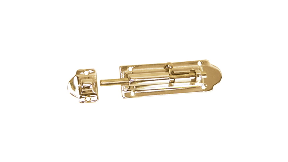 Whitecap Barrel Bolt - Polished Brass - 4" 50404