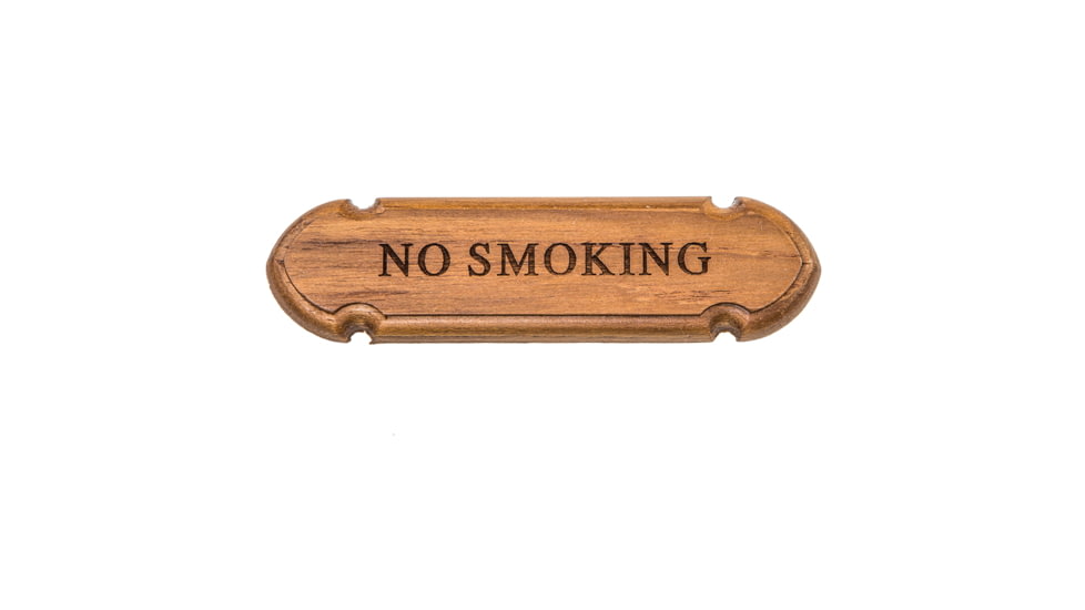 Whitecap "No Smoking" Name Plate Teak 50763