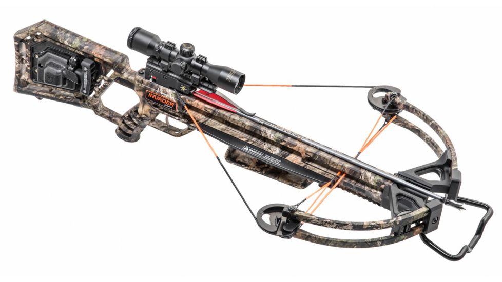 Wicked Ridge Invader X4 Crossbow Package w/Multi-Line Scope, ACUdraw 50, Mossy Oak Country, Medium, WR18005-5531