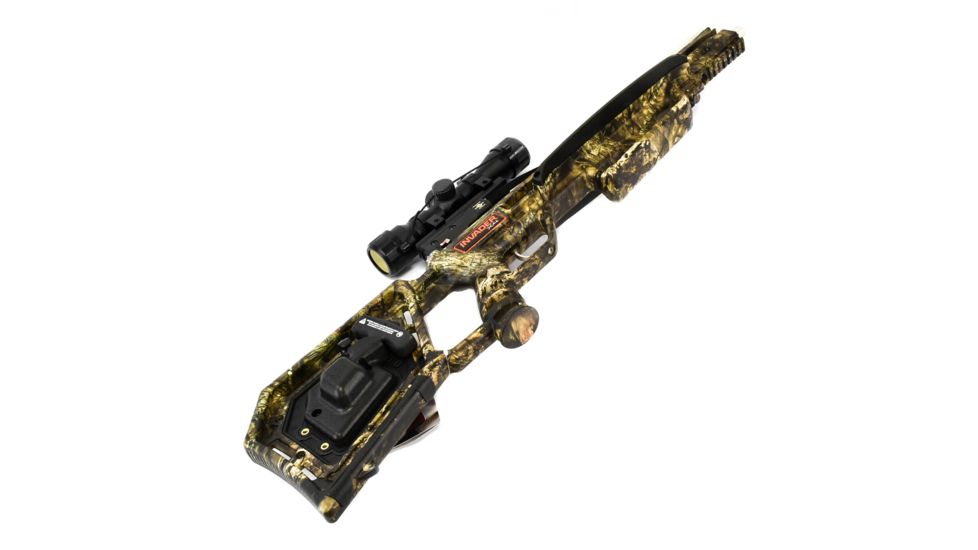 Wicked Ridge Invader X4 Crossbow Package w/Multi-Line Scope, ACUdraw 50, Mossy Oak Country, Medium, WR18005-5531