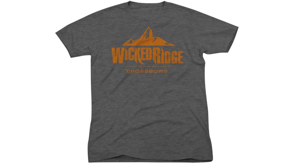 Wicked Ridge Logo Tee - Charcoal, Large HCA-68015-L