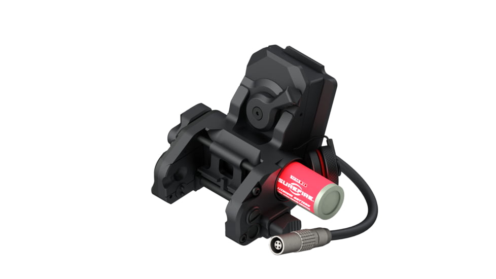 Wilcox DPAM NVG Mount/Interface Plate Adaptor/Three Hole Shroud/Lanyard/Cup, Black, 62100G04-B