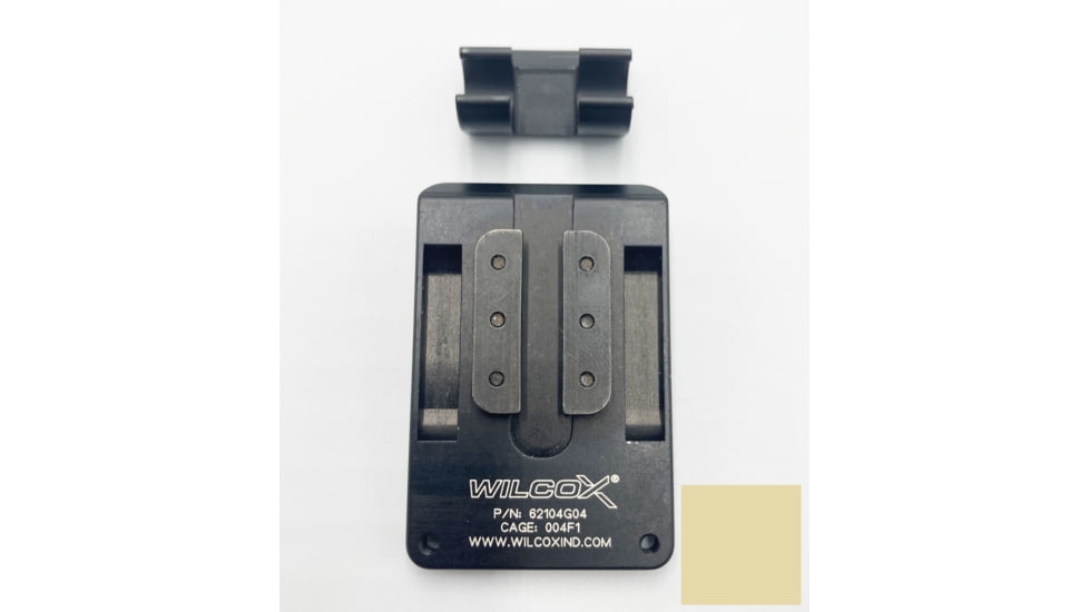 Wilcox DPAM Universal Interface Plate/LEMO Pigtail Storage for HGU-56/SPH-4 Shroud for US Military Flight Helmets, Tan, 62104G04-T