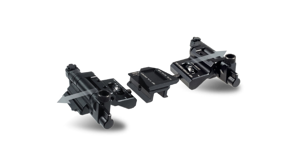 Wilcox Mini N-SEAS Binocular Bridge System, Right Hand, Black, 61303G01-B