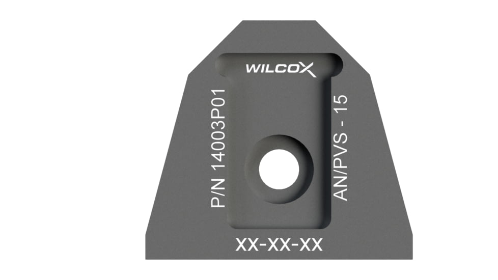 Wilcox NVG Interface Shoe Adapter, AN/PVS-15/15A, Black, 14003G01