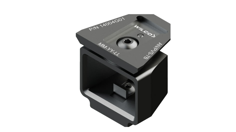 Wilcox NVG Interface Shoe Adapter, AN/PVS-7B/7D, Black, 14004G01