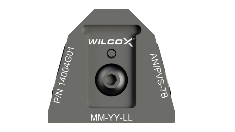 Wilcox NVG Interface Shoe Adapter, AN/PVS-7B/7D, Black, 14004G01