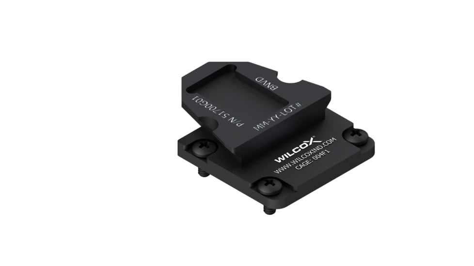 Wilcox NVG Interface Shoe Adapter, BNVD / BNVD-G, Black, 51700G01-B