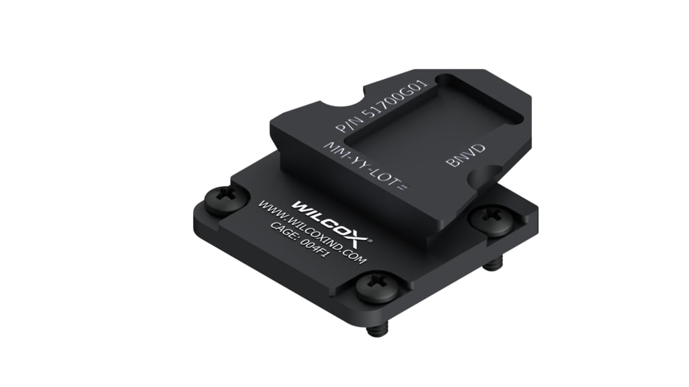 Wilcox NVG Interface Shoe Adapter, BNVD / BNVD-G, Black, 51700G01-B