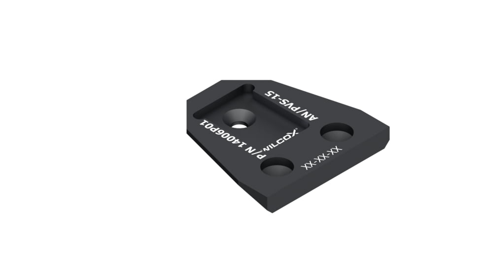 Wilcox NVG Interface Shoe Adapter, PVS-15, Black, 14006G01