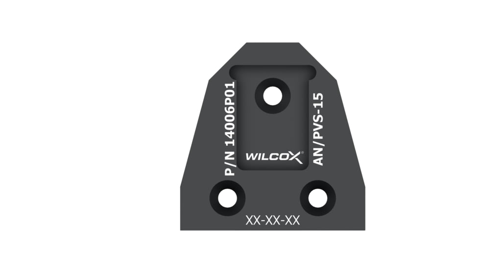 Wilcox NVG Interface Shoe Adapter, PVS-15, Black, 14006G01