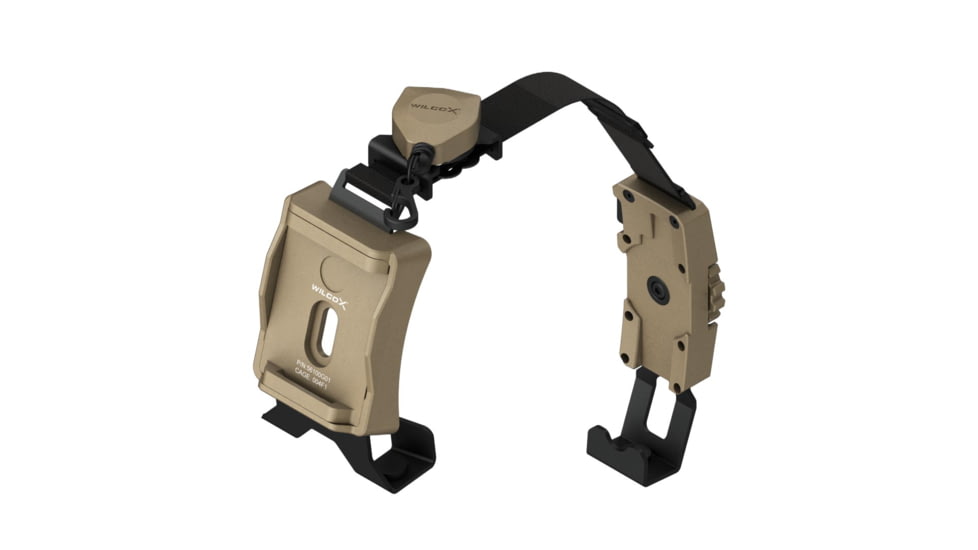 Wilcox Ratchet Strap Shroud f/ Non-Drilled ACH/MICH Helmet, Tan, 56100G01-T