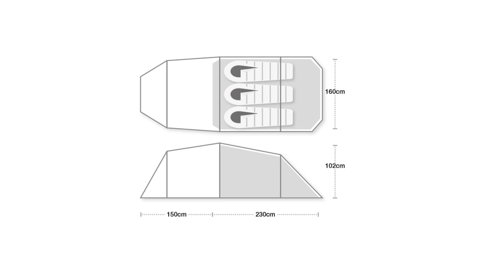WildCountry Blizzard Compact 3 Tents, 44BLC3