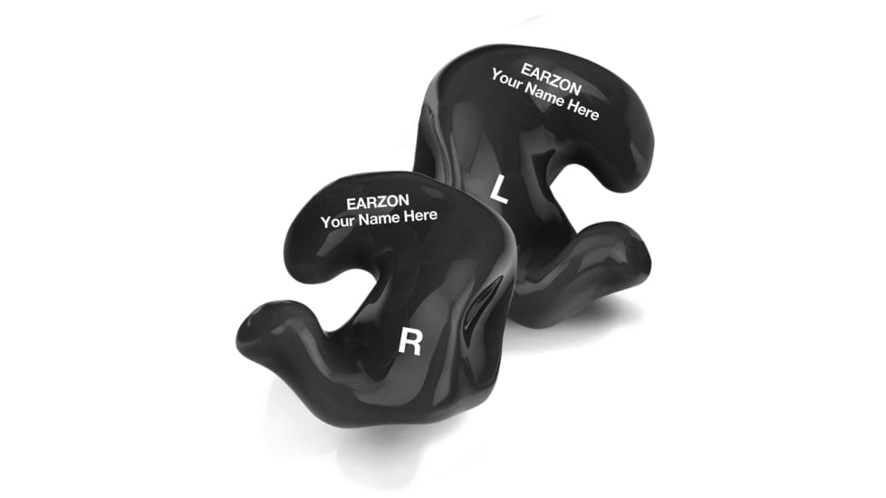 WildEar EarzON Custom Acrylic Ear Plugs, Black, CHPD-A-BLACK