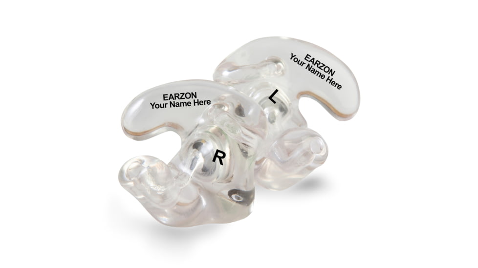 WildEar EarzON Custom Acrylic Shooter Filter Ear Plugs, clear, CHPD-A-CLR-IMP
