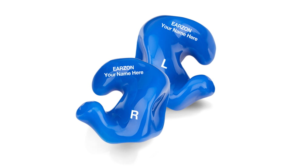 WildEar EarzON Custom Soft Silicone Ear Plugs, Blue, CHPD-S-BLUE