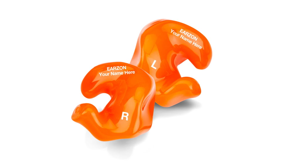 WildEar EarzON Custom Soft Silicone Ear Plugs, Orange, CHPD-S-ORG