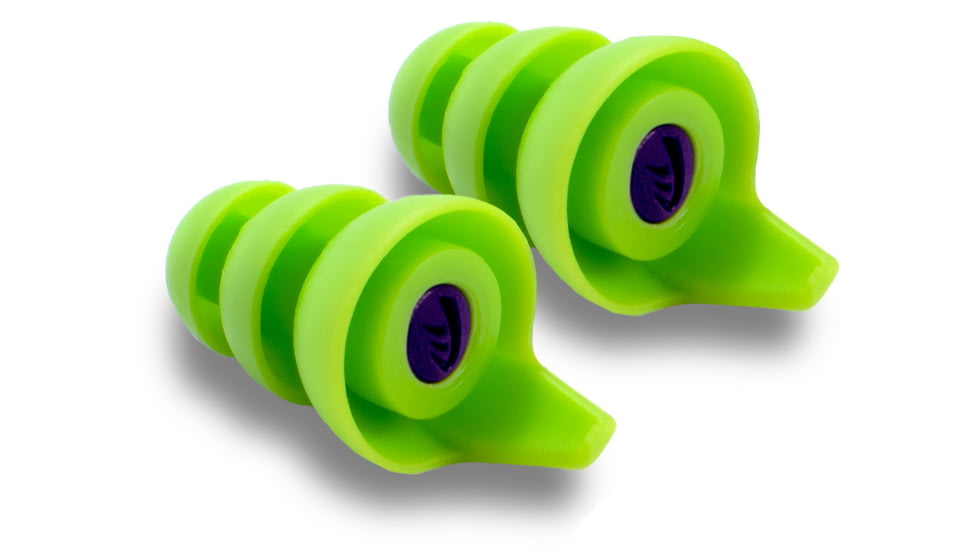 WildEar SafEarz Ready-Fit Shooter Filter Ear Plugs, Green, Small/Medium/Large/Xlarge, SAFEARZ-IMP-1