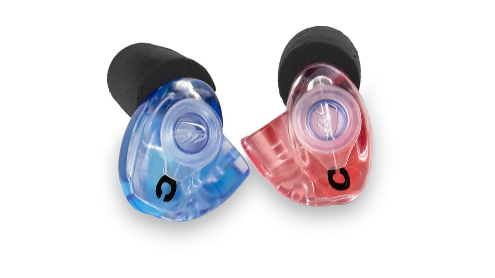 WildEar TruEarz Ready-Fit Everyday Filter Ear Plugs, Red/Blue, Slim/Standard/Large, TRUEARZ-LITE-1