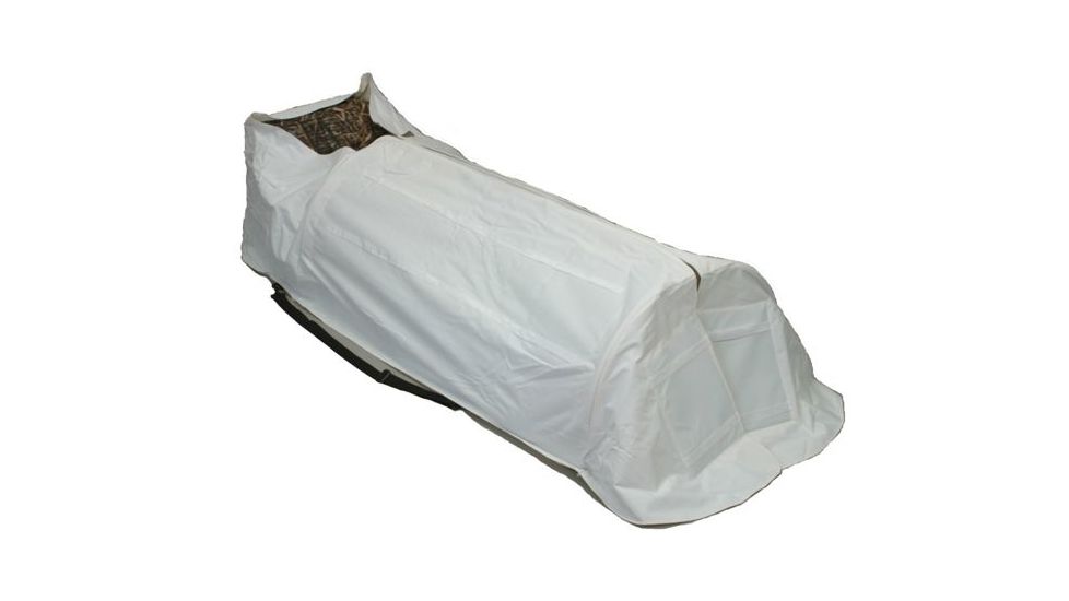 WILDFOWLER Hunting Layout Blind Snow Cover, White Snow WFO310WHT