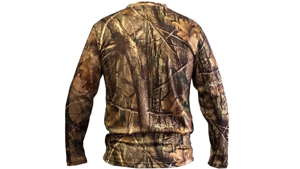 Wildfowler Quick-Dry Long Sleeve Mens T-Shirt, Nature Brown, 2XL, QDLT-NB-2X