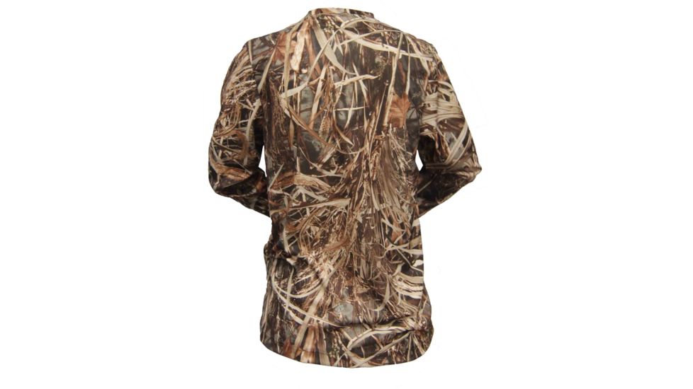 Wildfowler Quick-Dry Long Sleeve Mens T-Shirt, Wildgrass, 2XL, QDLT-WG-2X