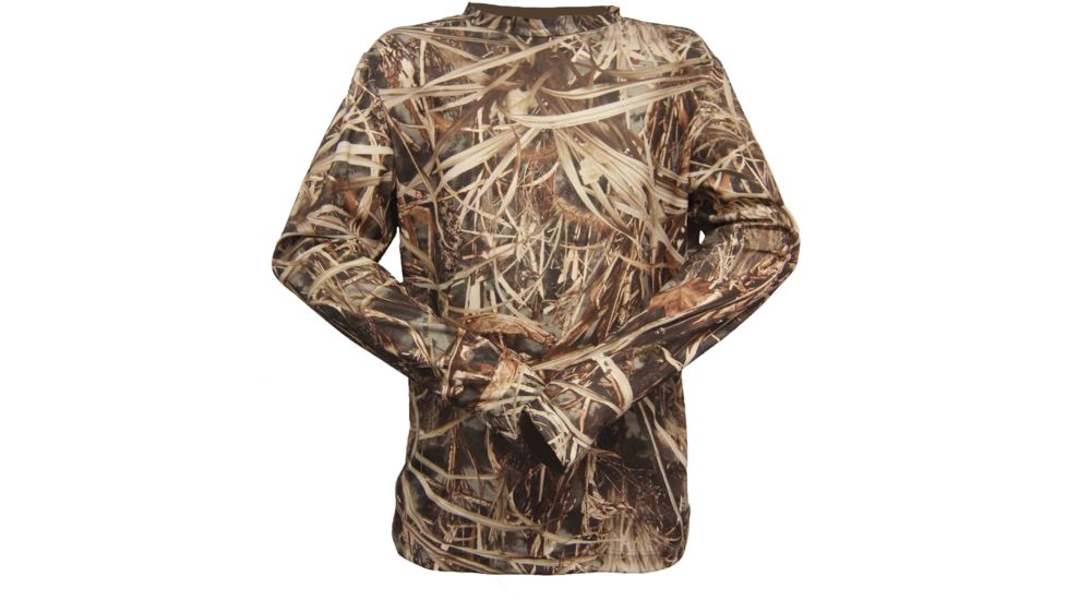 Wildfowler Quick-Dry Long Sleeve Mens T-Shirt, Wildgrass, 2XL, QDLT-WG-2X
