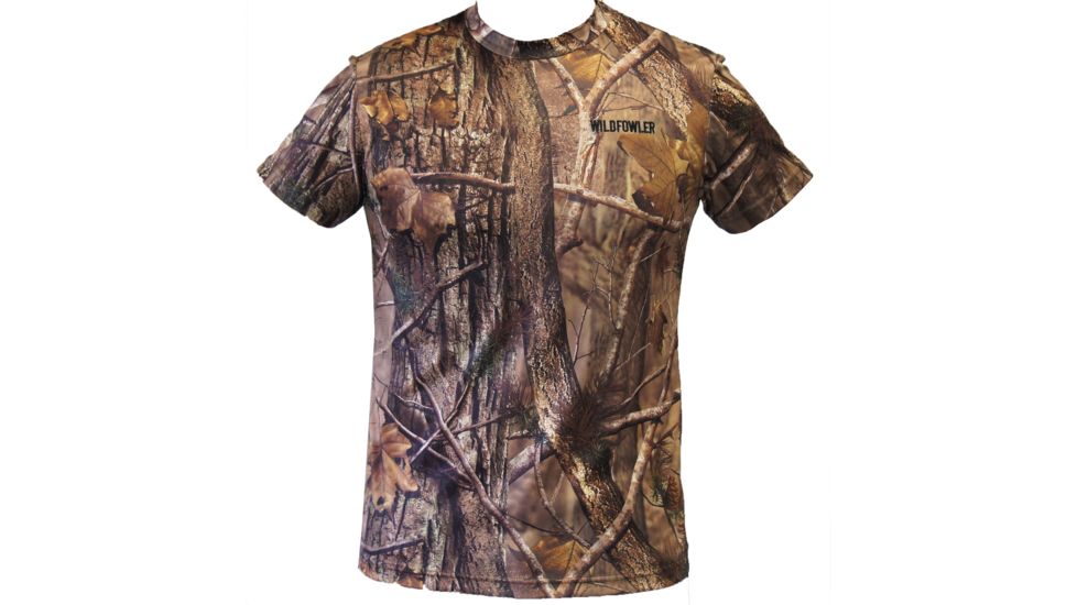 Wildfowler Quick-Dry Short Sleeve Mens T-Shirt, Nature Brown, Medium, QDT-NB-M