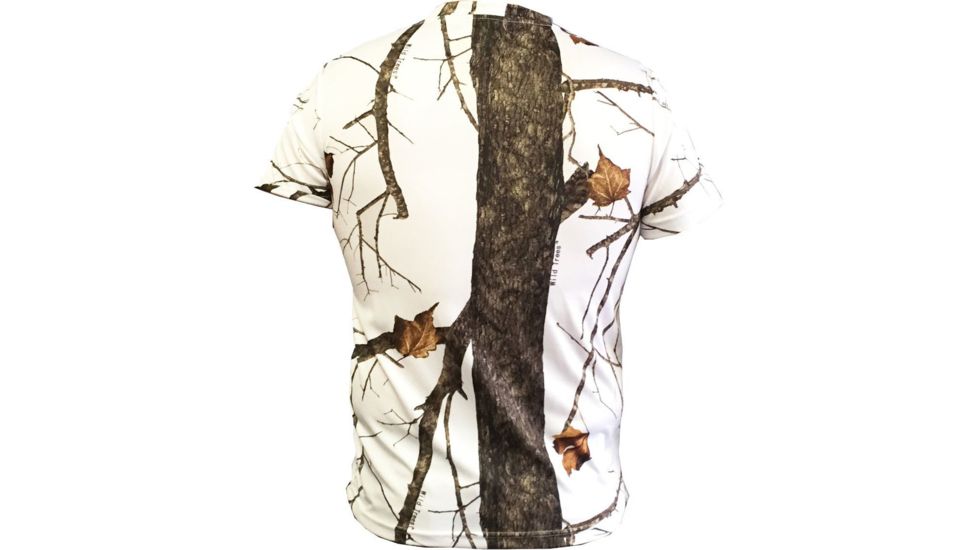 Wildfowler Quick-Dry Short Sleeve Mens T-Shirt, Wildtree Snow, Medium, QDT-WTS-M