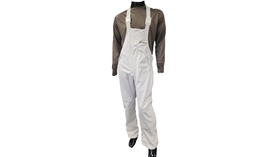 WILDFOWLER Waterproof Bibs - Mens, White, 4XL, PWF103-WHT-4X