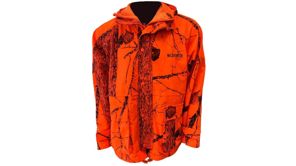 WILDFOWLER Waterproof Mens Parka, Blaze Tree Camo, 2X, 910BTS-2X