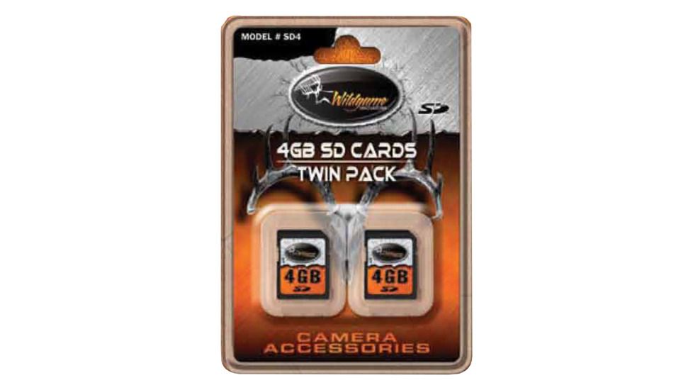 Wildgame Innovations 2 Pack of 4GB SD Cards, BLACK, NA SD4