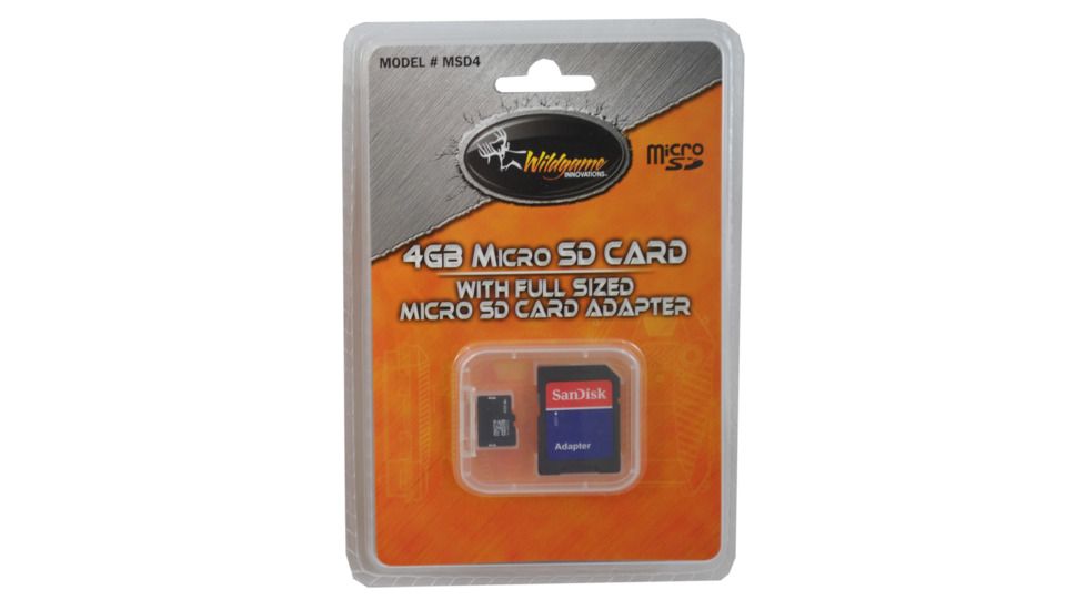 Wildgame Innovations 4GB Micro SD Cards, BLACK, NA MSD4