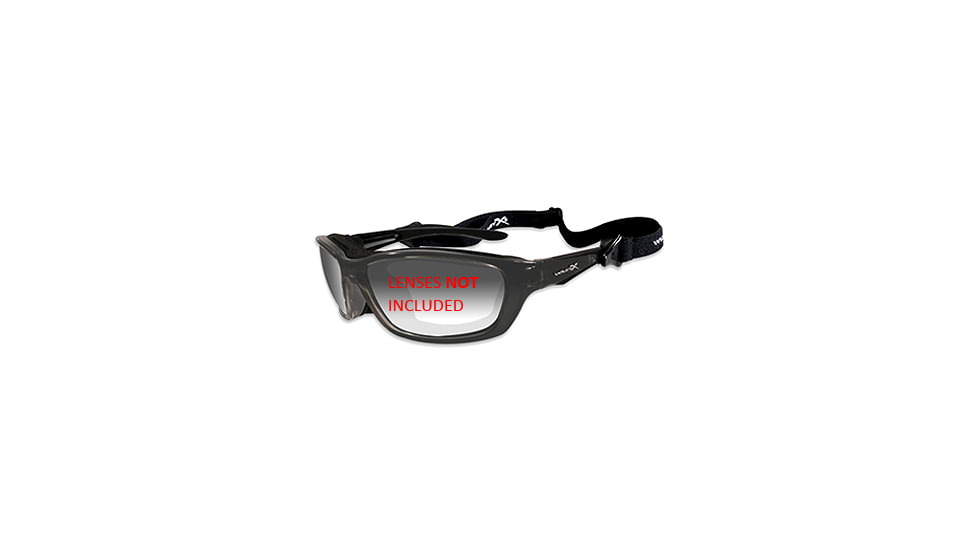 Wiley X Brick Sunglasses Frame ONLY, Metallic Black 856F