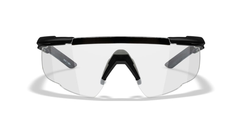Wiley X Changeable Series Saber Advanced Safety Glasses, Matte Black Frame, Clear Lens, 303