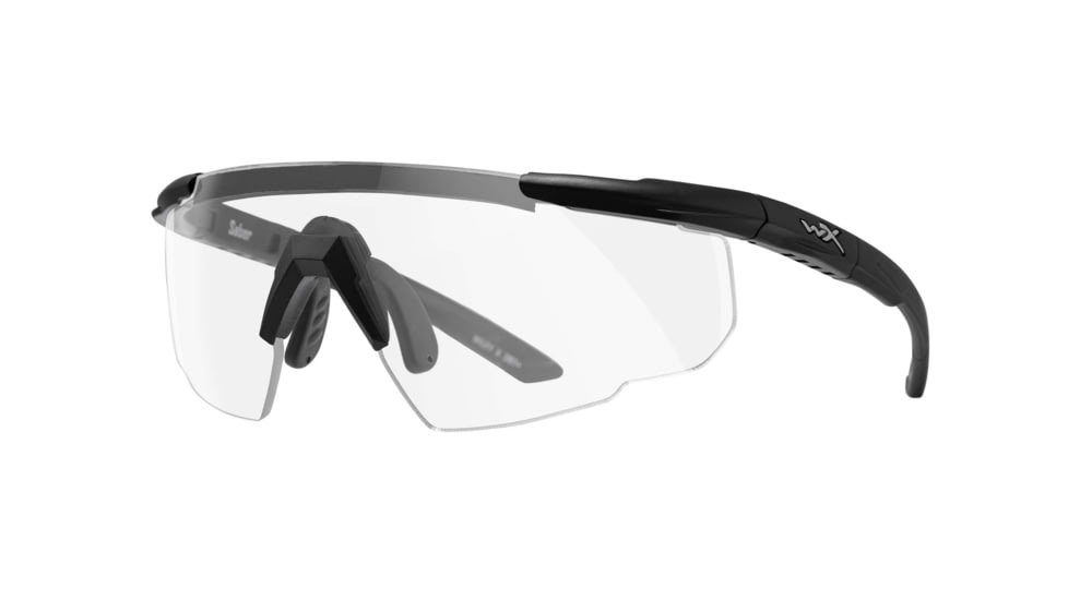 Wiley X Changeable Series Saber Advanced Safety Glasses, Matte Black Frame, Clear Lens, 303