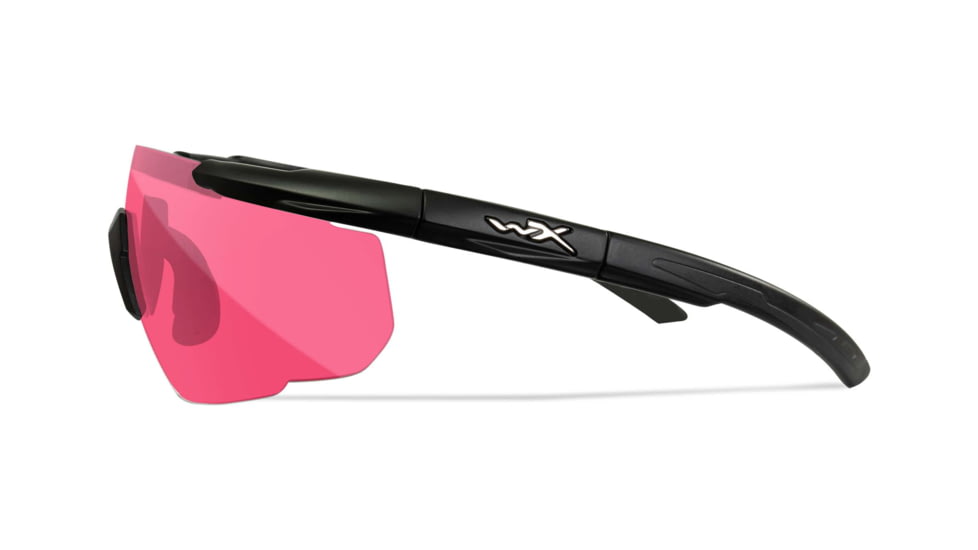 Wiley X Changeable Series Saber Advanced Safety Glasses, Matte Black Frame, Grey Light Rust Vermillion Lens, 309
