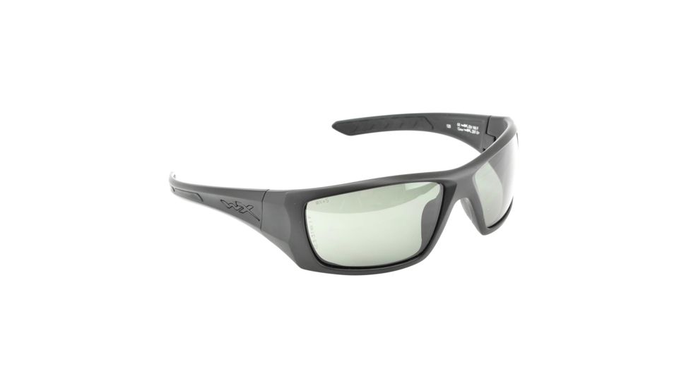 Wiley X Nash Sunglasses, Matte Black Frame/ Polarized Grey, ACNAS08