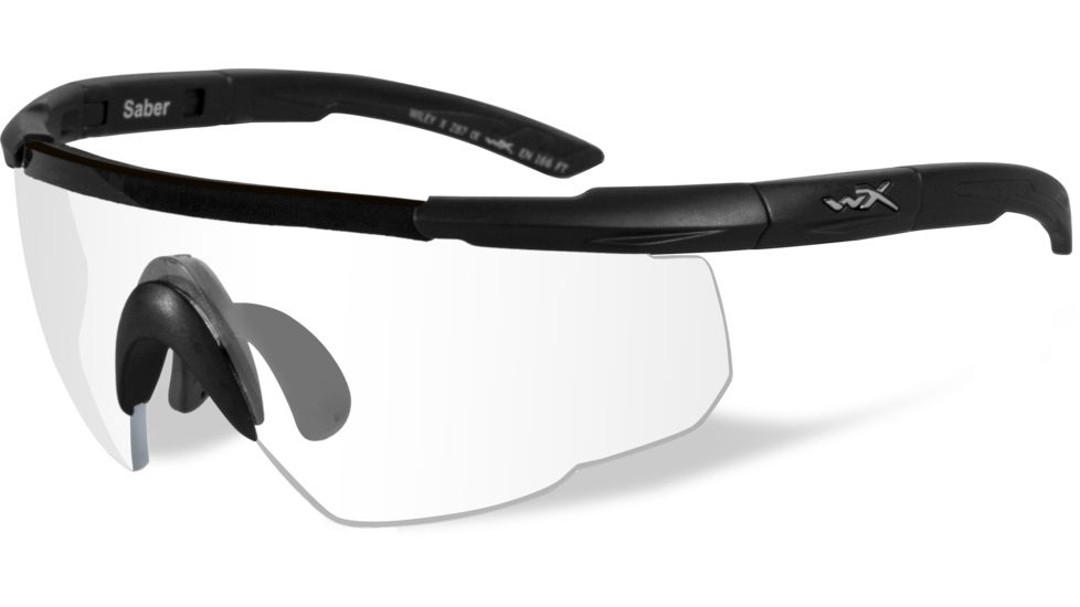 Wiley X Saber Advanced Sunglasses - Clear Lens / Matte Black Frame 303, EDEMO3