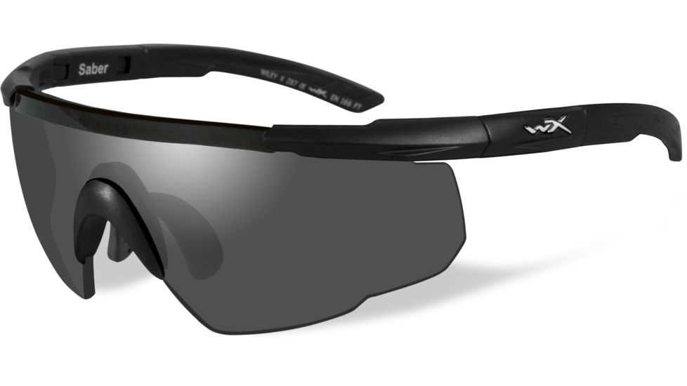 USED Wiley X Saber Advanced Sunglasses - Smoke Grey Lens / Matte Black Frame, 302, EDEMO1