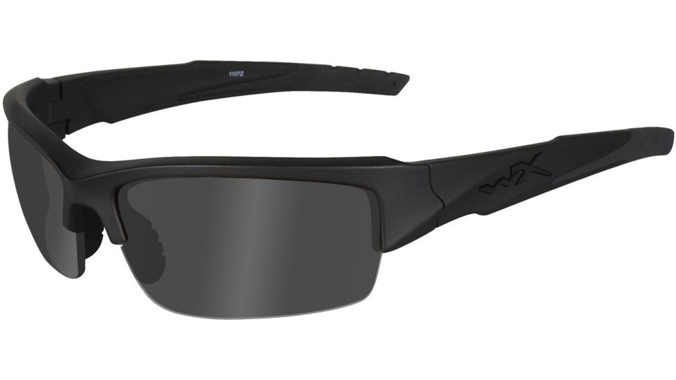 Wiley X Valor Sunglasses - Black Ops, Smoke Gray Lenses w/ Matte Black Frame CHVAL01