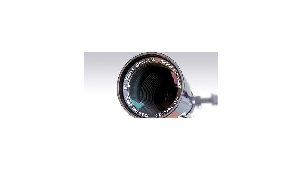William Optics ZenithStar 80mm II ED APO Doublet f/6.8 Refractor Telescope, Aluminum Case &amp; 2" CF Dielectric Diagonal ZS80-ED-2DIE